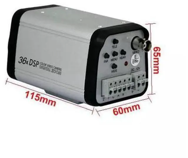 Alt view image 7 of 7 - So ny 1/4" 1200TVL 36X Zoom DSP Color Video Box Camera Auto Focus NTSC-US STOCK