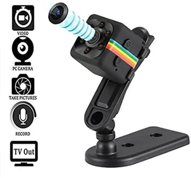 Alt view image 7 of 10 - Mini Camera Nanny Cam Baby Camera Dashboard Cam Doorbell Cam 720P/1080P Cop Cam - SQ11 HD Camera Small Infrared Camera Night Vision No WiFi Needed Pocket Camera Bike Cam Tiny Helmet Cam