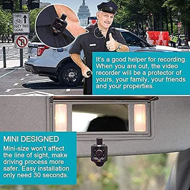 Alt view image 10 of 10 - Mini Camera Nanny Cam Baby Camera Dashboard Cam Doorbell Cam 720P/1080P Cop Cam - SQ11 HD Camera Small Infrared Camera Night Vision No WiFi Needed Pocket Camera Bike Cam Tiny Helmet Cam