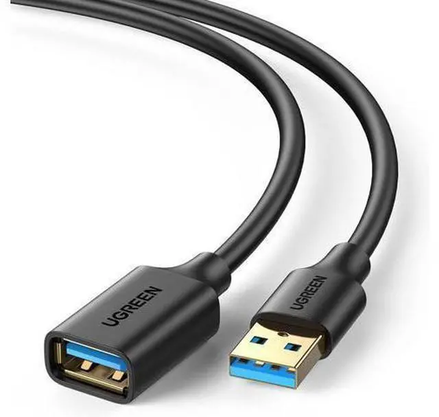Main image of UGREEN USB Extender, USB 3.0 Extension Cable Male to Female USB Cable High-Speed Data Transfer Compatible with Webcam, Gamepad, USB Keyboard, Mouse, Flash Drive, Hard Drive, Oculus VR, Xbox 15 FT