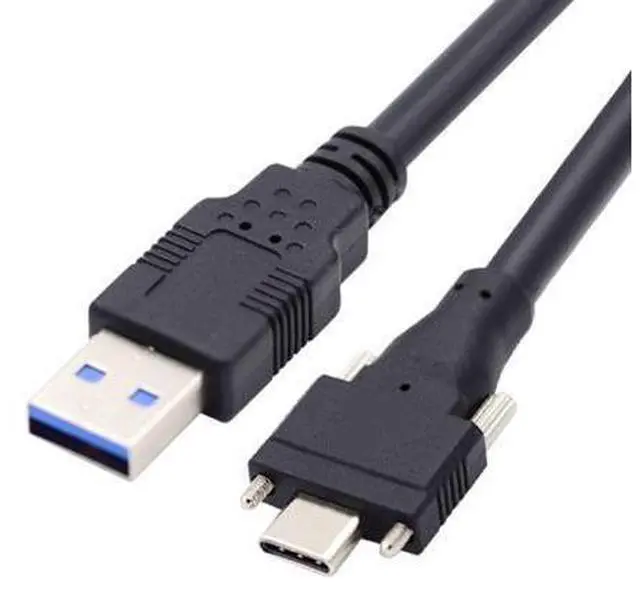 Main image of Deuninker USB 3.0 to USB C Dual Locking Connector Data Cable with Repeater Chipset for Industrial Camera 8.0M