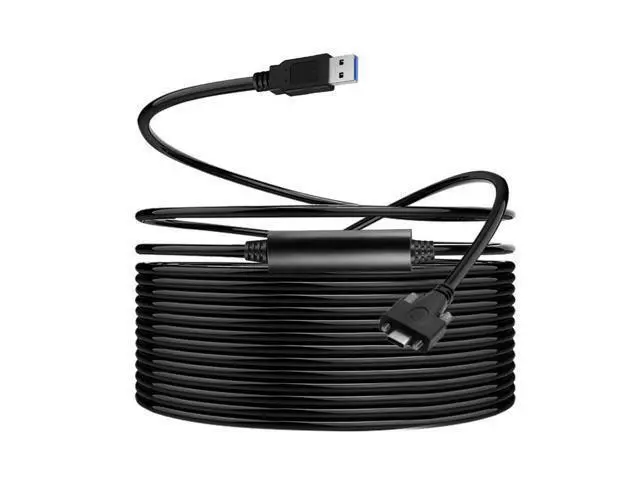 Alt view image 3 of 7 - Deuninker USB 3.0 to USB C Dual Locking Connector Data Cable with Repeater Chipset for Industrial Camera 8.0M