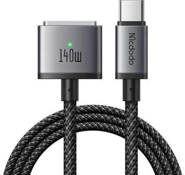 Main image of Deuninker 140W USB C to Magnetic 3 Cable, MacBook Air Charger Mag-Safe Cable Compatible with MacBook Pro/Air M1 M2 M3(2021-2024 14"&16")-6.6ft