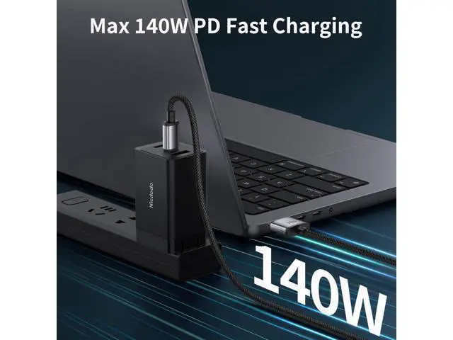 Alt view image 2 of 7 - Deuninker 140W USB C to Magnetic 3 Cable, MacBook Air Charger Mag-Safe Cable Compatible with MacBook Pro/Air M1 M2 M3(2021-2024 14"&16")-6.6ft
