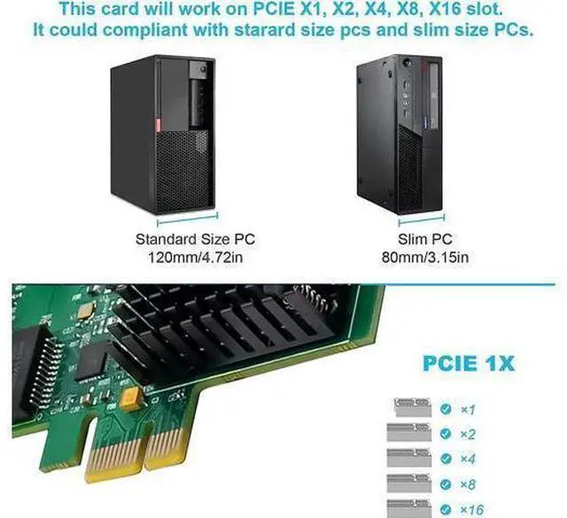 Alt view image 4 of 7 - Dual-Port 2.5GBase-T PCIe Network Adapter RTL8125B 2500/1000/100Mbps PCI Express Gigabit Ethernet NIC Card RJ45 LAN Controller