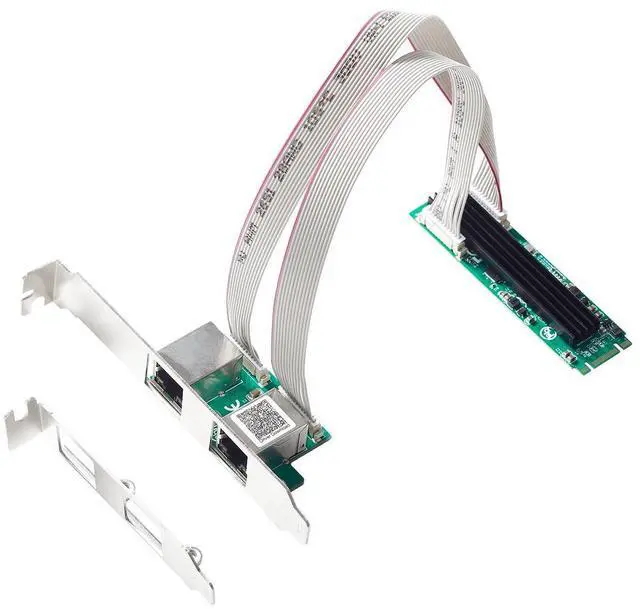 Main image of Quantum 2-Port M.2 2.5G Ethernet Card RTL8125B for Dual LAN Expansion