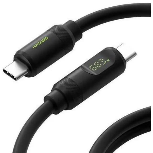 Main image of USB 4 Cable, LED Display USB C 240W Fast Charging Cable with 8K@60Hz 40Gbps Data Transfer Thunderbolt 4/3 Video Cord for iPhone 16/15 Pro Max, iPad, MacBook Pro Air 3.3ft