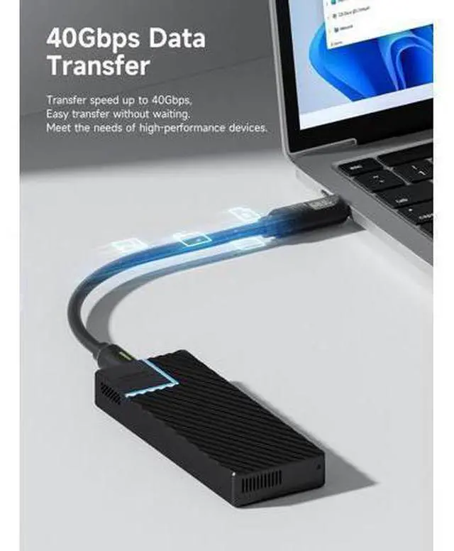 Alt view image 3 of 7 - USB 4 Cable, LED Display USB C 240W Fast Charging Cable with 8K@60Hz 40Gbps Data Transfer Thunderbolt 4/3 Video Cord for iPhone 16/15 Pro Max, iPad, MacBook Pro Air 3.3ft