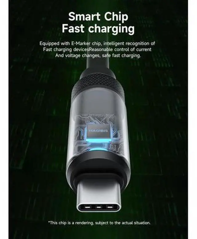Alt view image 5 of 7 - USB 4 Cable, LED Display USB C 240W Fast Charging Cable with 8K@60Hz 40Gbps Data Transfer Thunderbolt 4/3 Video Cord for iPhone 16/15 Pro Max, iPad, MacBook Pro Air 3.3ft