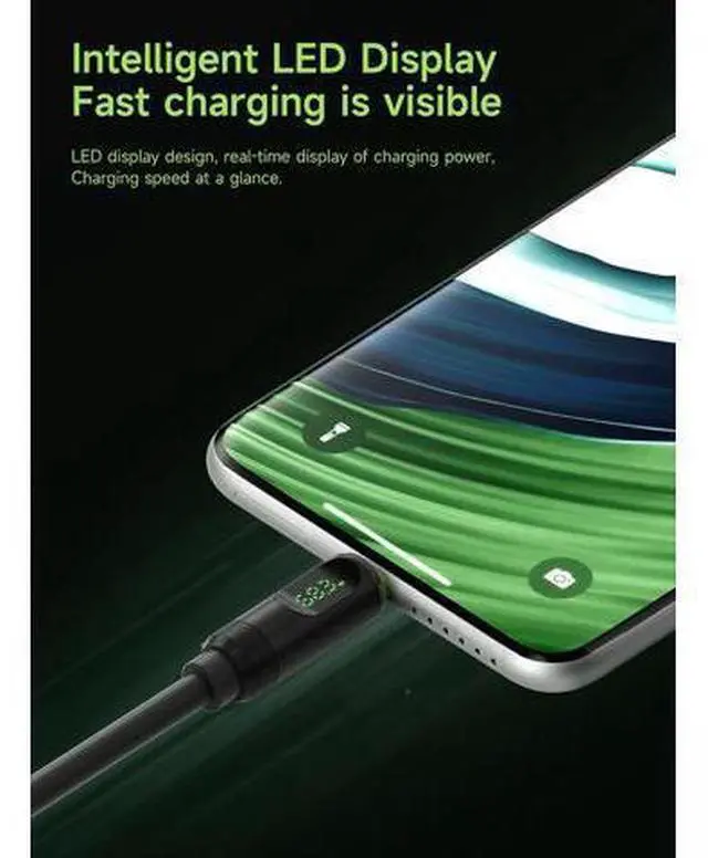 Alt view image 4 of 7 - USB 4 Cable, LED Display USB C 240W Fast Charging Cable with 8K@60Hz 40Gbps Data Transfer Thunderbolt 4/3 Video Cord for iPhone 16/15 Pro Max, iPad, MacBook Pro Air 3.3ft