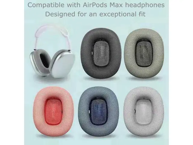 Alt view image 4 of 5 - Ear Cushions for appple AirPods Max Replacement Leather earpads Sweat Proof Ear Cups Cushion Replace for airpod max Headphone with Protein Leather Memory Foam and Magnet (Space Gray)