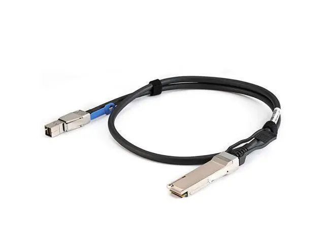 Alt view image 2 of 5 - Deuninker MiniSAS HD SFF-8644 to QSFP 40G SFF-8436 Server Cable \u2014 12Gbps 28AWG 10 Ohm High-Speed Stacking Internal Connection Cable, Black (0.5M)