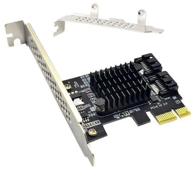 Alt view image 9 of 14 - Weastlinks PCIE PCI-E to 2 Port SATA 1X 4X 8X 16X PCI-E Cards PCI Express to 2 SATA 3.0 2-Port SATA III 6Gbps Expansion Adapter Boards