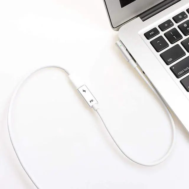 Alt view image 8 of 10 - 2-Pack USB-C Type C Female to Magsafe 1 L-Tip Power Adapter Charging Cable works for Apple MacBook Air Pro 15 inch 17 inch Before Year 2012(with Magsafe 1 L-Shape tip)