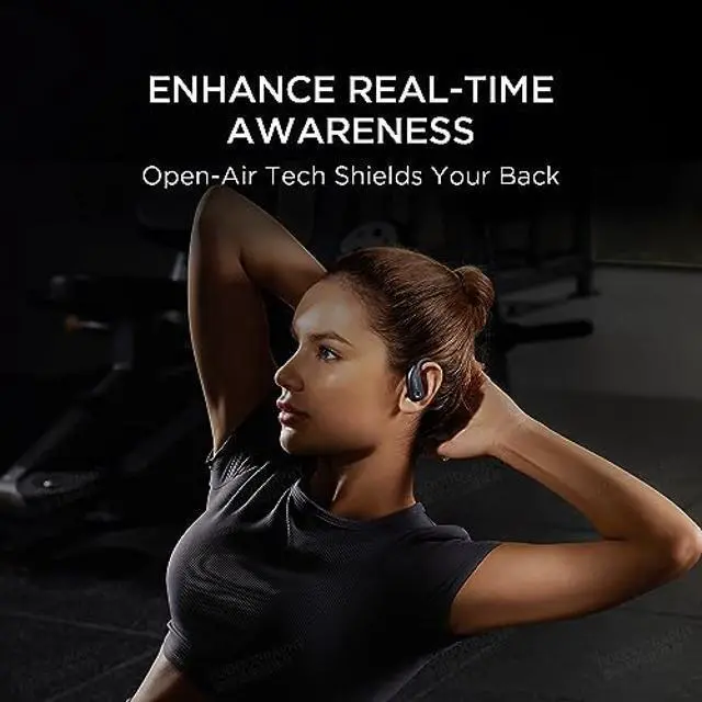 Alt view image 5 of 5 - 1MORE Fit Open Earbuds S50, Open Ear Wireless Headphones Bluetooth 5.3 with 4 Microphone, Earbuds with Earhooks for Sports Running, IPX7, Fast Charging, 38H-Playtime, Preset EQ Via App, Gray