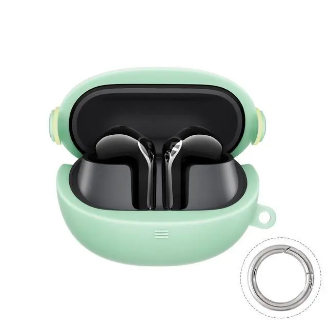Alt view image 2 of 6 - Deuninker Protective Case for Air6 HS Wireless Earbuds, Green