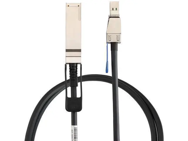 Alt view image 3 of 5 - Deuninker MiniSAS HD SFF-8644 to QSFP 40G SFF-8436 Server Cable \u2014 12Gbps 28AWG 10 Ohm High-Speed Stacking Internal Connection Cable, Black (0.5M)