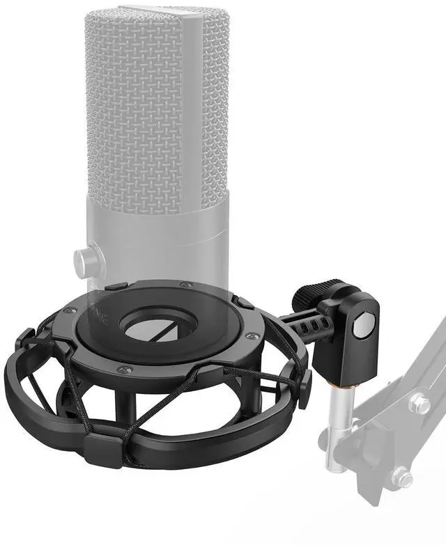 Main image of Deuninker Shock Mount Holder for Microphone, Vibration Reduction and Noise Elimination, with Thumbscrew, Pivot mount, Suitable for Desk Stand and Boom Arm