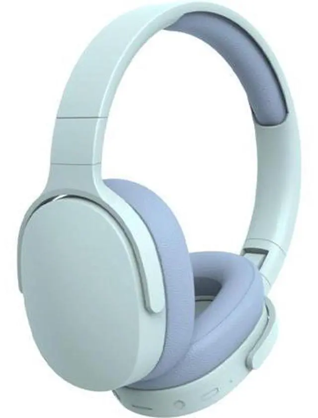 Main image of Bluetooth Headset, Lightweight and Foldable, Stereo with Microphone, Low Latency, Bluetooth 5.3 Headset for Travelling/Telephone/PC -Blue