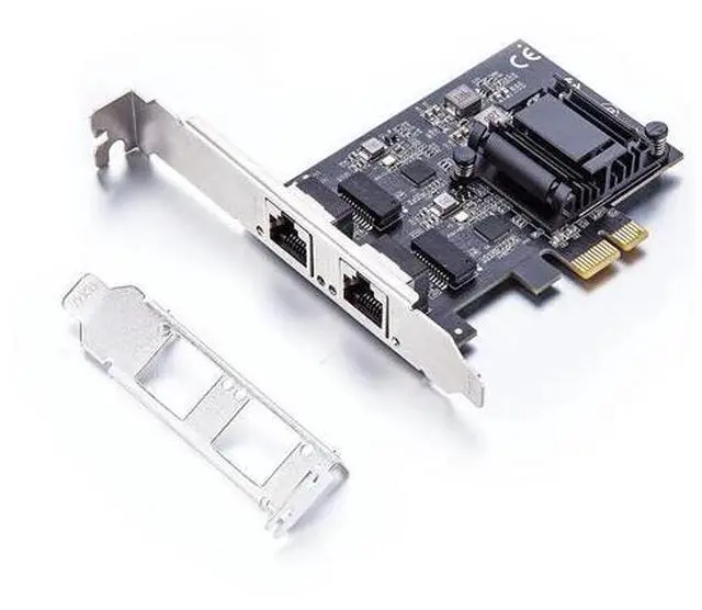 Main image of 100M/1000M/2.5G NIC Network Card, Dual RJ-45 Port, with Realtek RTL8125BG Controller, Support Windows/ Windows Server/Linux/Ubuntu/Centos/Vmware