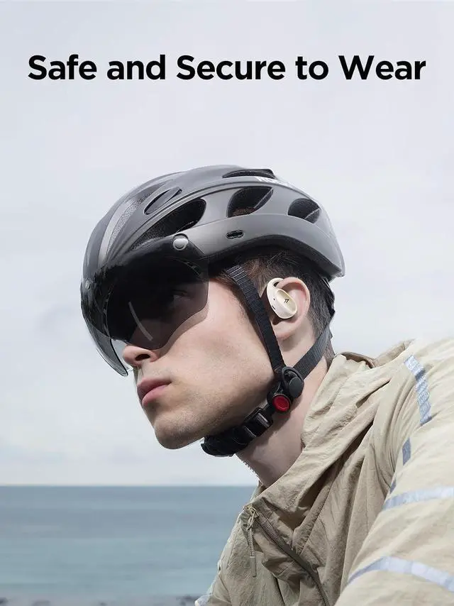 Alt view image 4 of 7 - Deuninker Open-Ear Headphone Wireless Bluetooth - S31 Open Earbuds, Ergonomic Ear Hook, Balanced Sound, IPX5 Waterproof, 30H Playtime, Bluetooth 5.3, Crystal-Clear Calls for Driving Running Workout