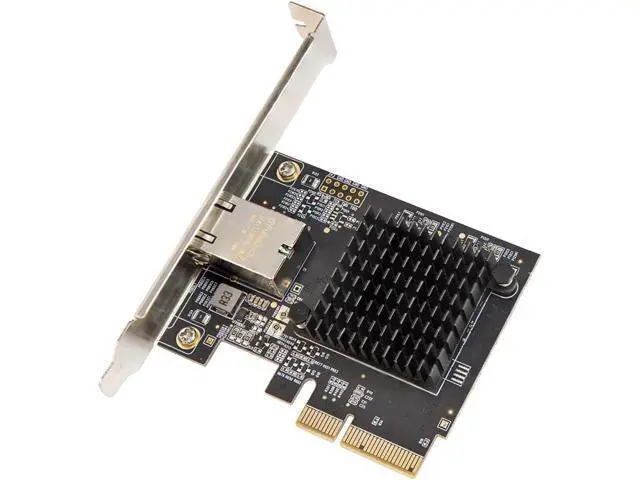 Alt view image 6 of 6 - Syba 1 Port 10 Gigabit Ethernet Network Card - PCIe x4 10Gb 10GBASE-T NIC AQTION AQC107-10Gbps Ethernet PCI-Express x4 Adapter SD-PEX24055