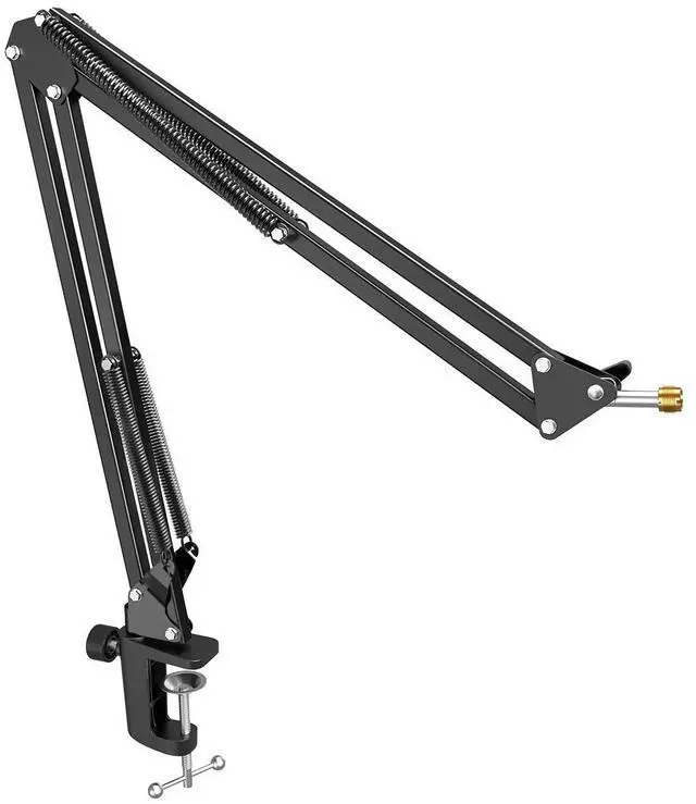 Main image of Deuninker Microphone Arm Stand, FIFINE Suspension Boom Scissor Mic Stand with Heavy Duty Clamp, 3/8" to 5/8" Adapter, for Voice-Over, Gaming, Recording, Studio, Home Office (CS1)