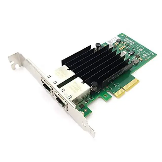 Alt view image 3 of 5 - HINYSENO Dual Port 10GbE RJ-45 PCI-Express x 4 Gigabit Ethernet Server Adapter Dual Port Network Interface Controller Card for X550 Chipset, Compare to Intel X550-T2