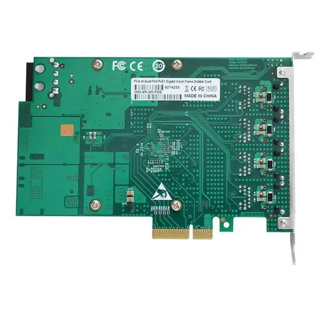 Alt view image 3 of 5 - Jeirdus NIC Gigabit - for Intel I350AM4 Chip Quad RJ45 PoE Ethernet Server Converged Network Adapter I350-T4, PCI Express 2.1 x4, Power Over Ethernet, Interface Card