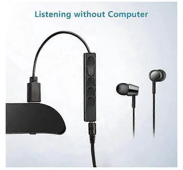 Alt view image 5 of 5 - Ecocleanpath 64GB Voice Activated Recorder for Lectures & Meetings, 750H Recording, One-Click Operation (Black)