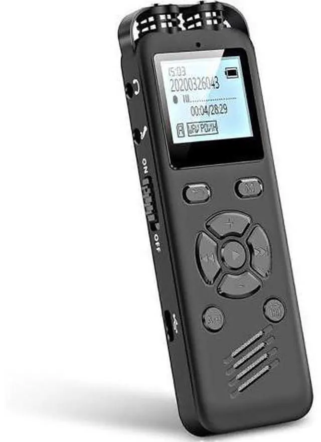 Main image of Ecocleanpath 32GB Digital Voice Recorder with Playback & External Mic - Clear Lecture & Meeting Recording