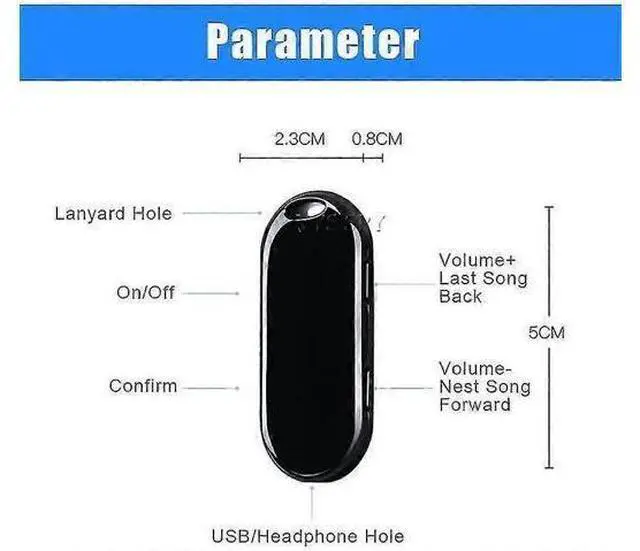 Alt view image 4 of 4 - Ecocleanpath M51223H5 Mini Voice Recorder with 50dB Voice Control, Portable Digital Audio Recorder