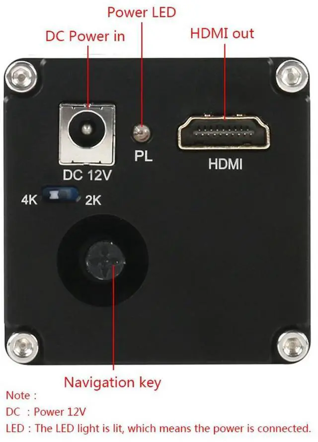 Alt view image 11 of 14 - 2K 4K 1080P HDMI Digital Industrial Video Microscope Camera & 300X C-Mount Lens For PCB Soldering