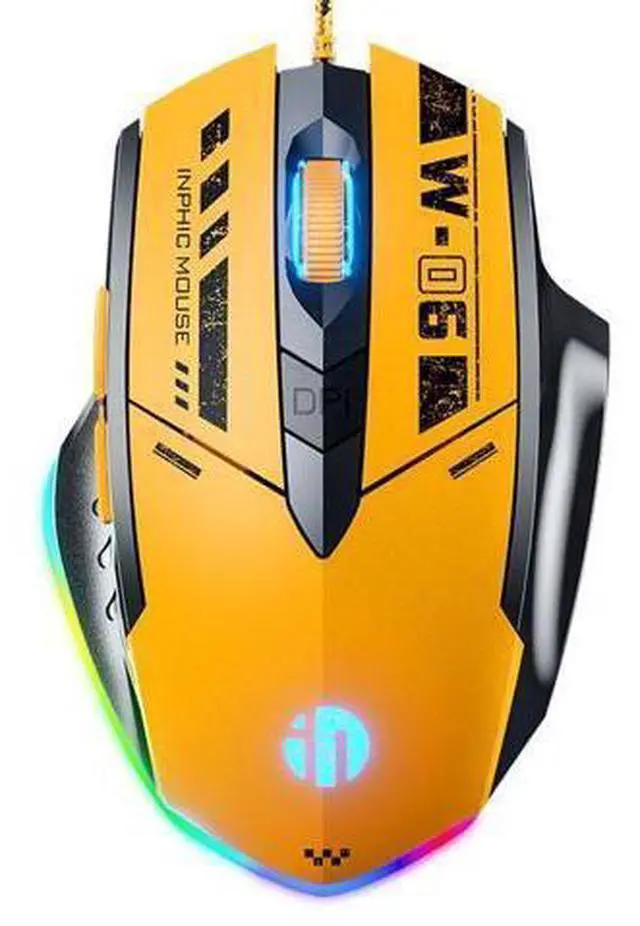 Main image of WSIRAK W6 Wired Mouse E-sport Gaming Mouse RGB LED Backlight Mechanical Mouse For Laptop Computer Office Home Gamers