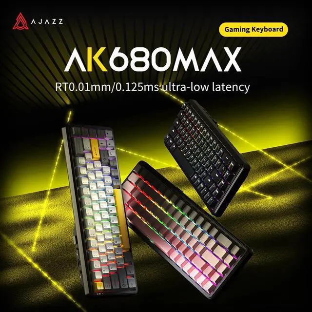 Alt view image 2 of 7 - firstblood/AJAZZ AK680 MAX Wireless Magnetic Axis Keyboard Three-mode Mechanical Keyboard Gaming E-sports 8K