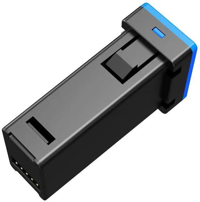 Alt view image 3 of 5 - QURO Car Socket 2Ports Car Charger Type-c 2PD Quick Charger with Voltage Led Display Dual PORT Phone DVR MP3 Adapter for Toyota