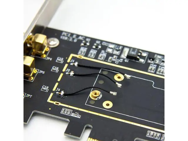 Alt view image 2 of 5 - for Broadcom BCM94331 BCM94360CD BCM943602CDAX BCM943602CS WLAN Card Desktop PCI-E Converter Adapter for WiFi Card