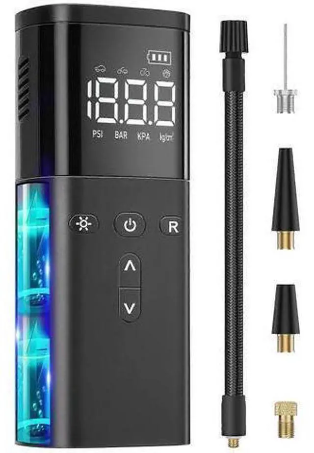 Main image of Ecocleanpath 120 PSI Cordless Tire Inflator & Power Bank - Fast Portable Air Compressor for Car, Bike, Ball