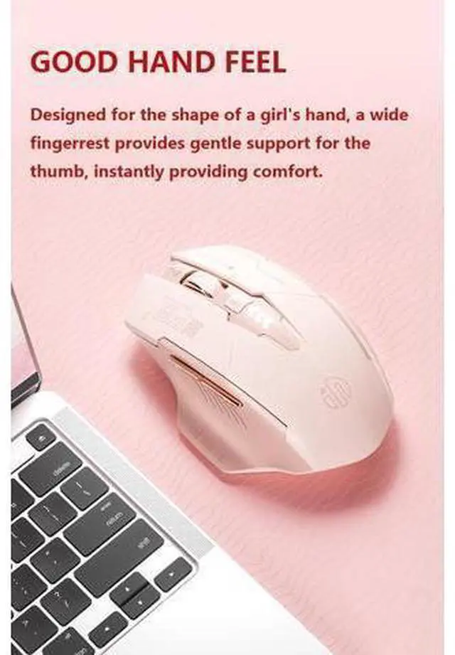 Alt view image 4 of 7 - WSIRAK F8 Mouse Rechargeable TYPE-C Mute Wireless Mouse For Business Office Game Computer Laptop Mice