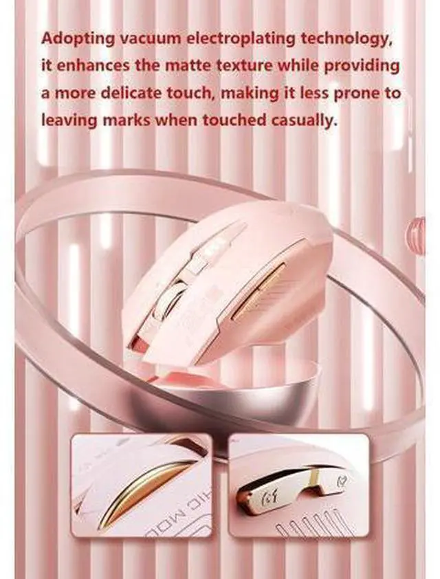 Alt view image 6 of 7 - WSIRAK F8 Mouse Rechargeable TYPE-C Mute Wireless Mouse For Business Office Game Computer Laptop Mice