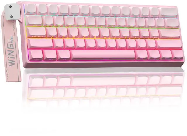 Main image of Aula WIN60 HE - 60% Mechanical Gaming Keyboard Wired, Hall Effect Magnetic Switch Hot Swappable,8000 Hz Polling Rate, RGB Keyboard 60 Percent Compact Design for PC (Gradient Pink)