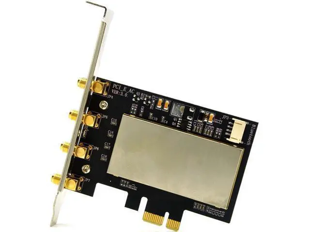 Alt view image 5 of 5 - for Broadcom BCM94331 BCM94360CD BCM943602CDAX BCM943602CS WLAN Card Desktop PCI-E Converter Adapter for WiFi Card