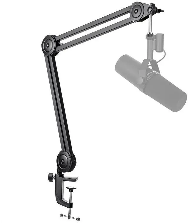 Main image of Deuninker Microphone Arm Stand-Heavy Duty Boom Arm, Suspension Scissor Adjustable Mic Stand with Desk Mount, C-calmp, 5/8" Screw, Cable Ties, for Recording Gaming Streaming Podcasting-BM63