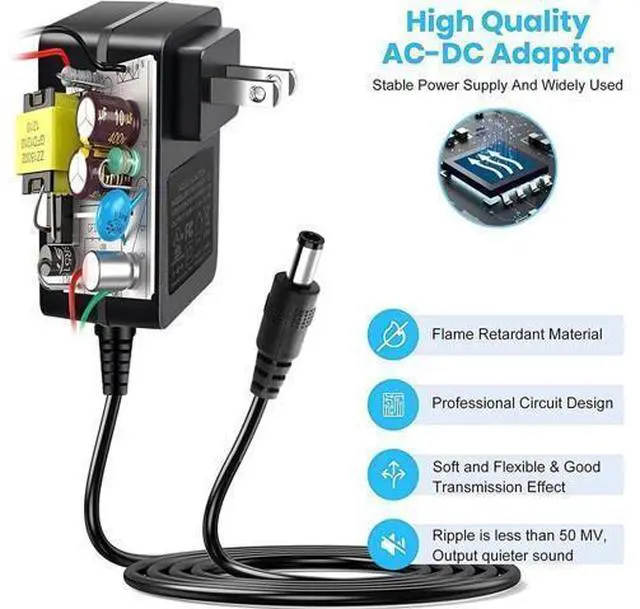 Alt view image 2 of 5 - Replacement Tacklife Charger AC DC Power Adapter Compatible with Tacklife HA2 T6 T8 T8-Newer 800A Pro T8Pro 1200A Peak 18000mAh Lithium 12V Car Jump Starter Battery Power Cord