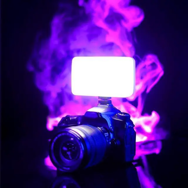Alt view image 7 of 7 - Deuninker VL120 LED Video Light on Camera, 6 Color Filters Mini Rechargeable LED Photography Camera Lighting Panel 3200K-6500K Bi-Color Dimmable, CRI95+, 3100mAh Battery Fill Light for Nikon Sony DSLR