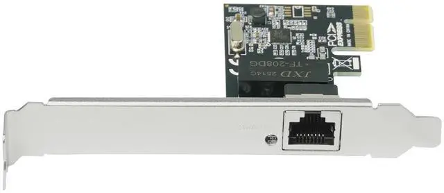 Alt view image 4 of 5 - Quantum Single Port Gigabit Ethernet PCI Express Wired Network Card 1000Mbps 1 RJ45 Port Lan Adapter NIC Realtek 8111 Chipset