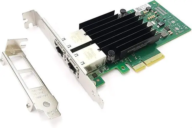 Main image of Dual Port 10GbE RJ-45 PCI-Express x 4 Gigabit Ethernet Server Adapter Dual Port Network Interface Controller Card for X550 Chipset, Compare to Intel X550-T2