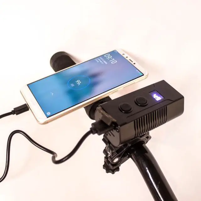 Alt view image 3 of 5 - QURO High Power USB Rechargeable Waterproof Bike Light Aluminum Material MODES Bicycle Lights with Hoisting Support
