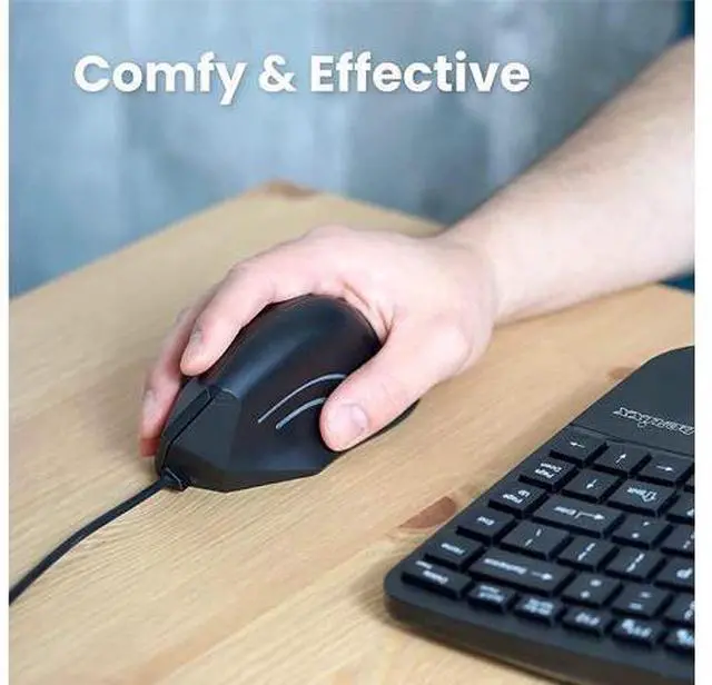 Alt view image 7 of 7 - Perixx PERIMICE-508, Wired Programmable Vertical Ergonomic Mouse - 1000/1600 dpi - 5 Programmable Button - Natural Ergonomic Vertical Right handed Design