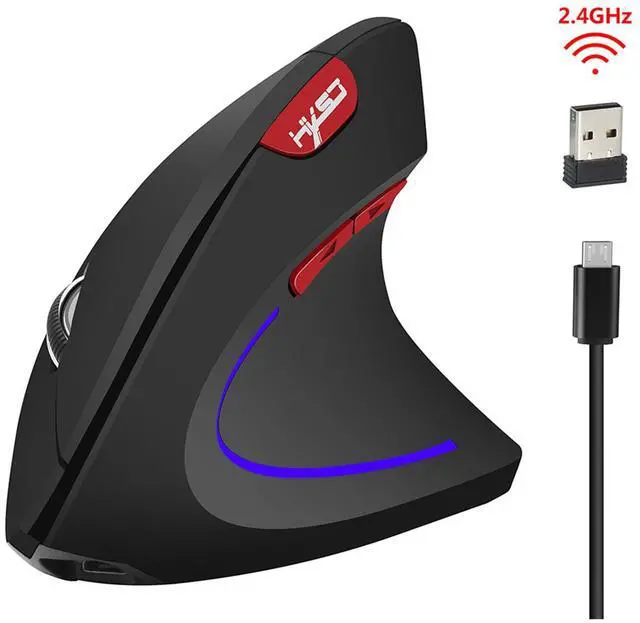 Main image of HXSJ T22 2.4G Optical Wireless Gaming Mouse Ergonomic LED Computer Silent Bluetooth Mouse Gamer with Backlight for PC Laptop (Black)
